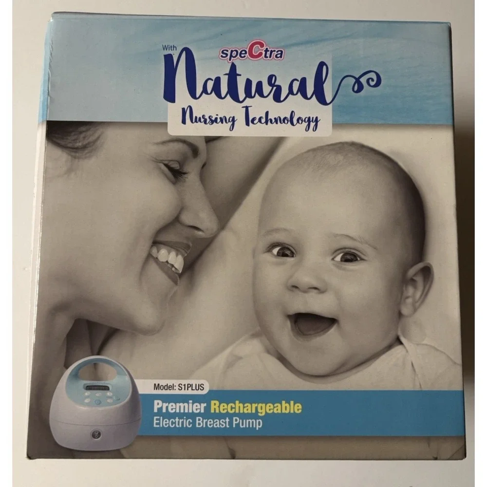 New Spectra S1+ Double Electric Breast Pump with Rechargeable Battery & Bag